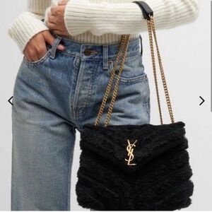 Brand new  Yves Saint Laurent Black Women's shoulder Bag LouLou